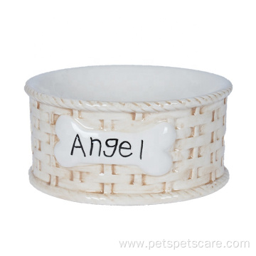 Wholesale Customizable Eco-friendly Ceramic Pet Food Bowl